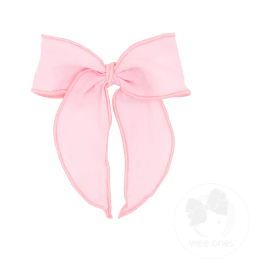 Medium Cotton Gauze Fabric Bow