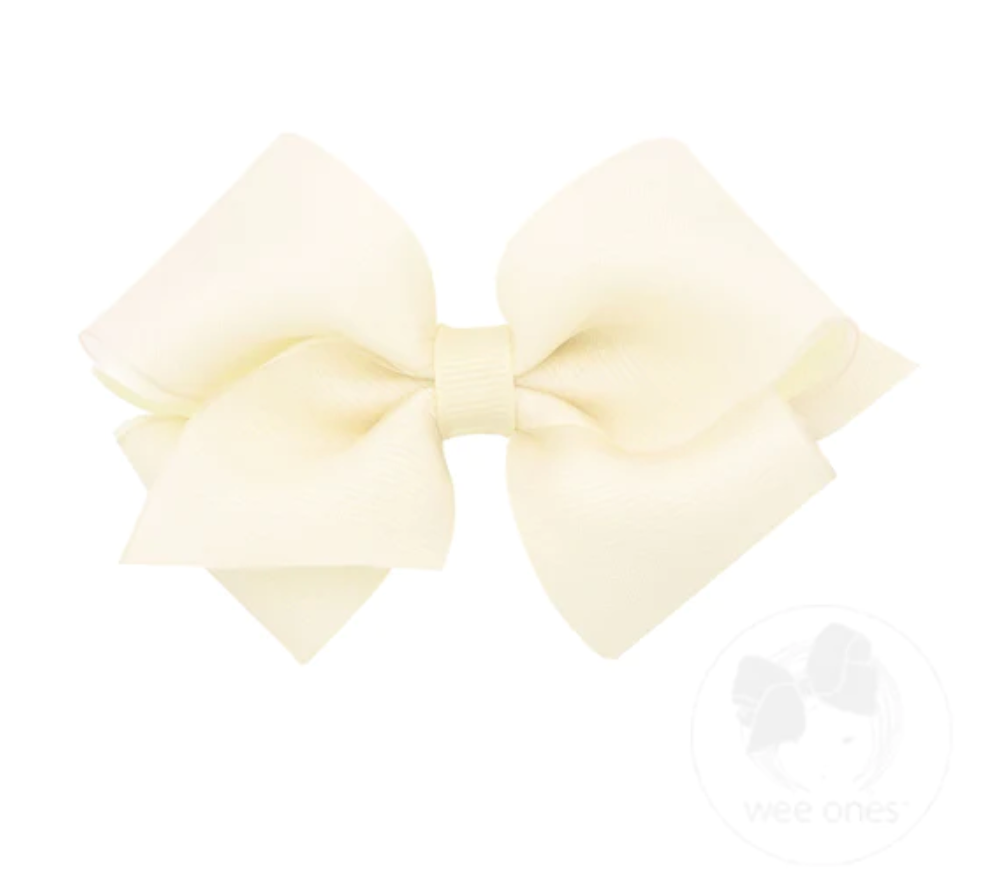 Tiny Organza Overlay Bow