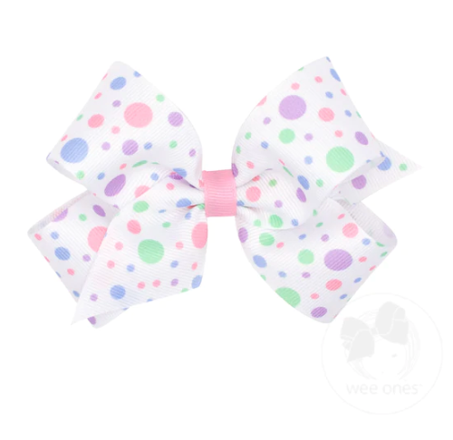 Medium Easter & Spring Print Bow