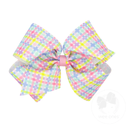 King Easter & Spring Print Bow