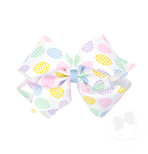 King Easter & Spring Print Bow
