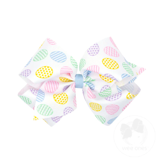 Medium Easter & Spring Print Bow