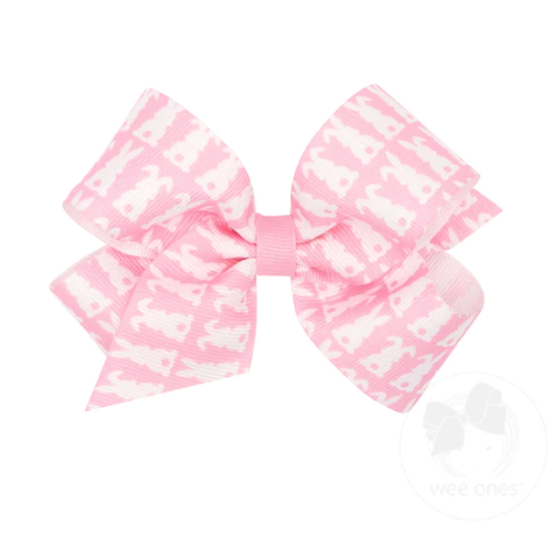 Medium Easter & Spring Print Bow