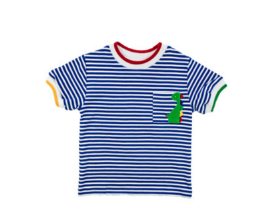 Dinosaur Stripe Knit Shirt