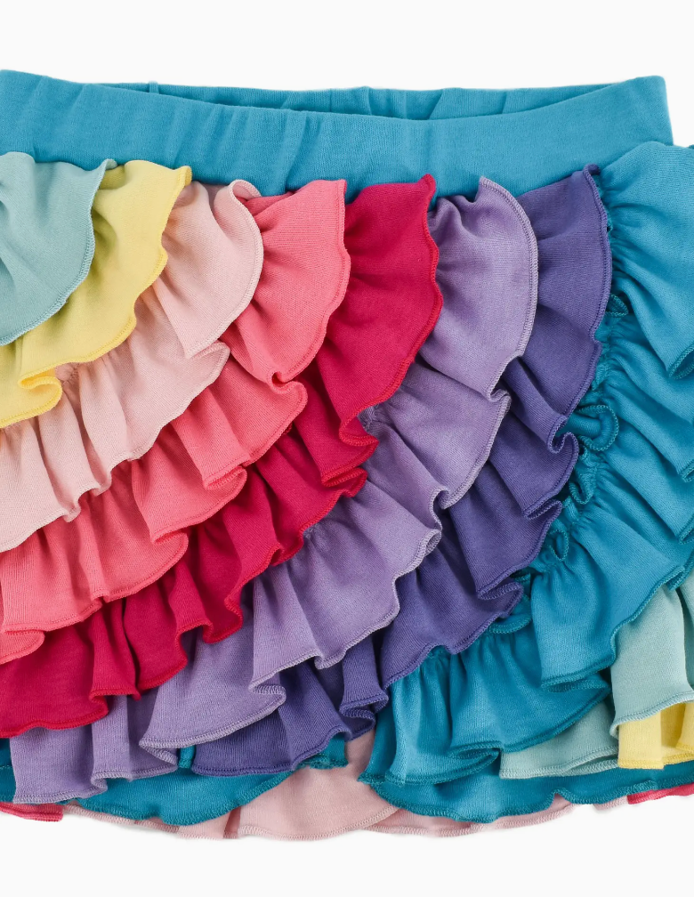 Rainbow Ruffle Skort