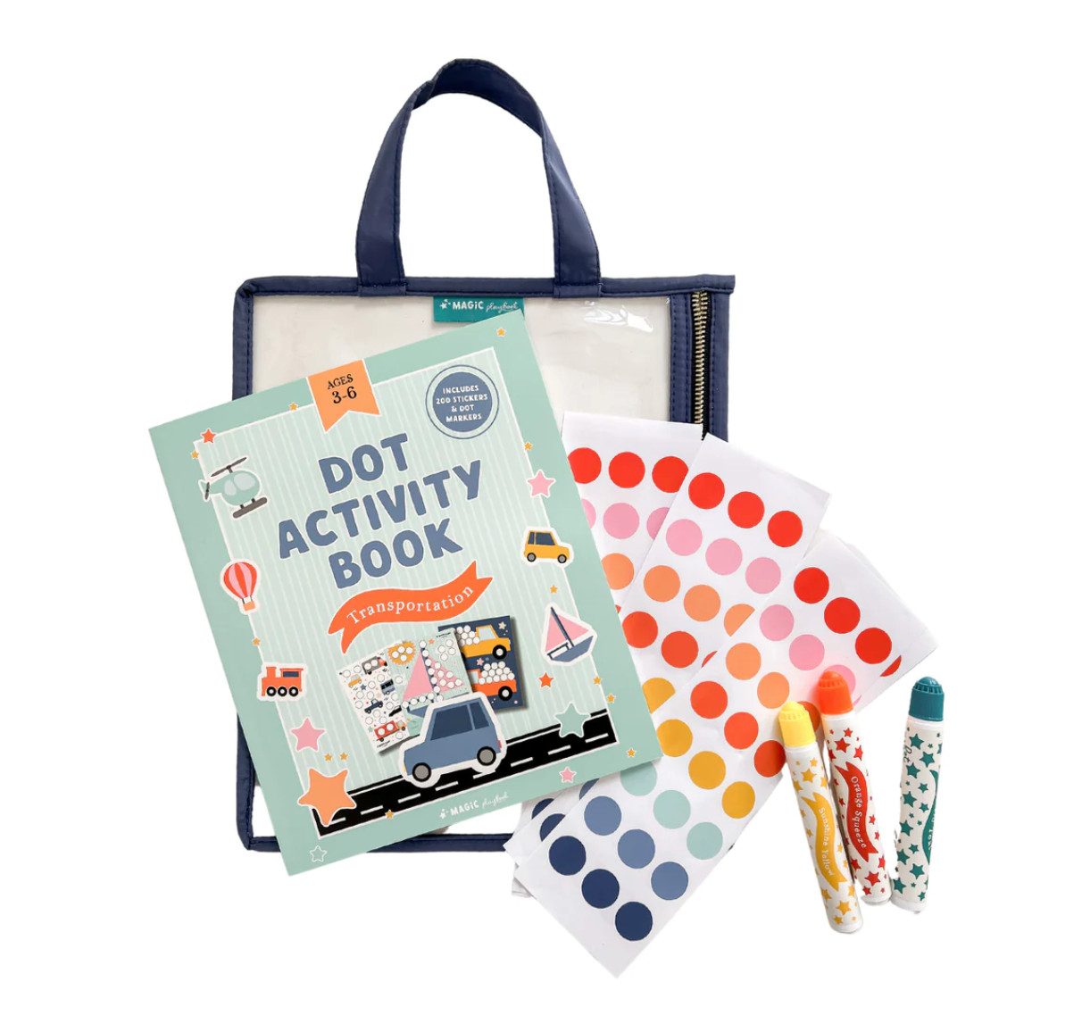 Dot Activity Book Transportion