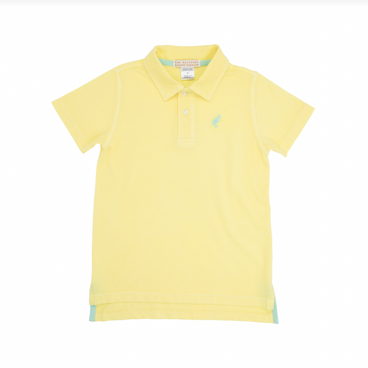 Prim & Proper Beach Polo Lake Worth Yellow/Grace Bay Green