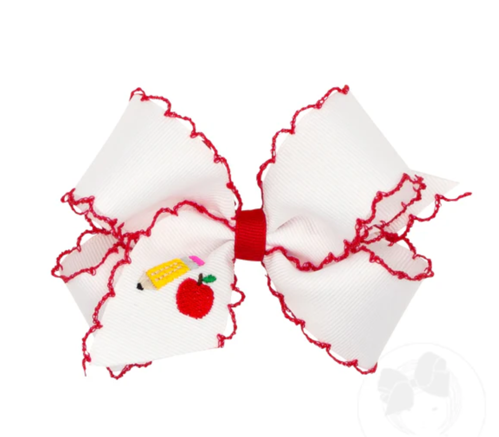 Back to School Bow Applique Medium