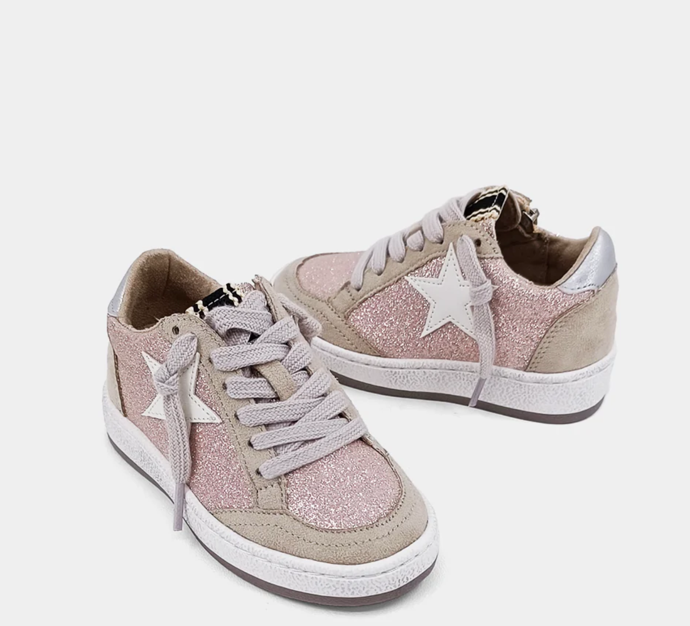 Paz Toddler Champagne Glitter Sneakers