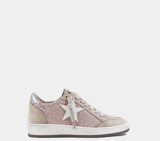 Paz Kids Champagne Glitter Sneakers