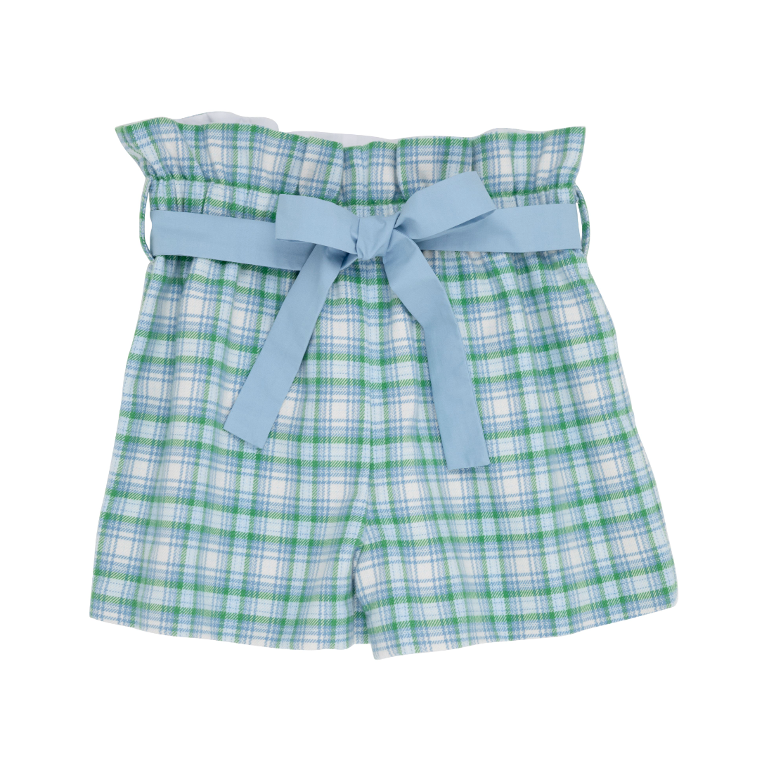 Maddie Bea Bag Shorts Eastpoint Plaid/Barrington Blue