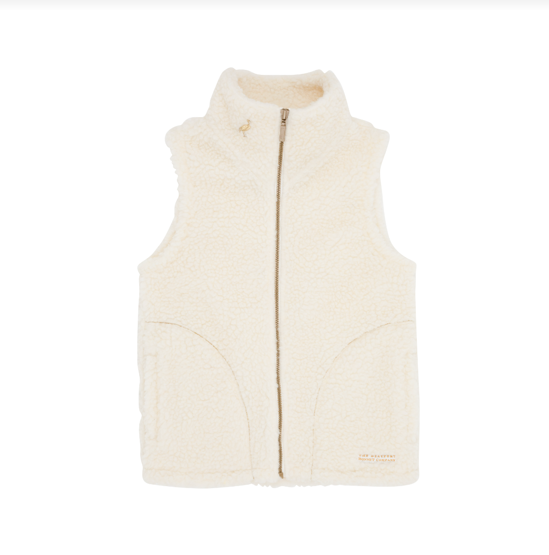 Van Camp Vest Sherpa Palmetto Pearl/Gold