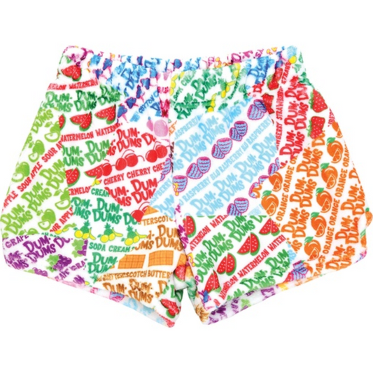 Dum-Dums Wrapper Plush Shorts