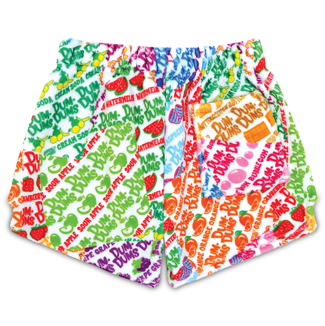 Dum-Dums Wrapper Plush Shorts