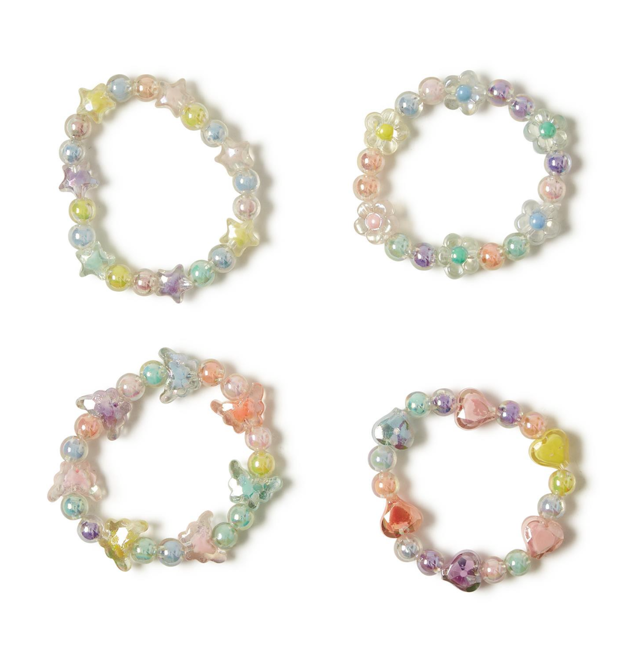 Rainbow Candy Elastic Bead Bracelet