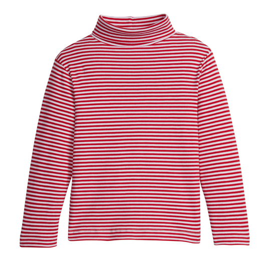 Striped Turtleneck - Red