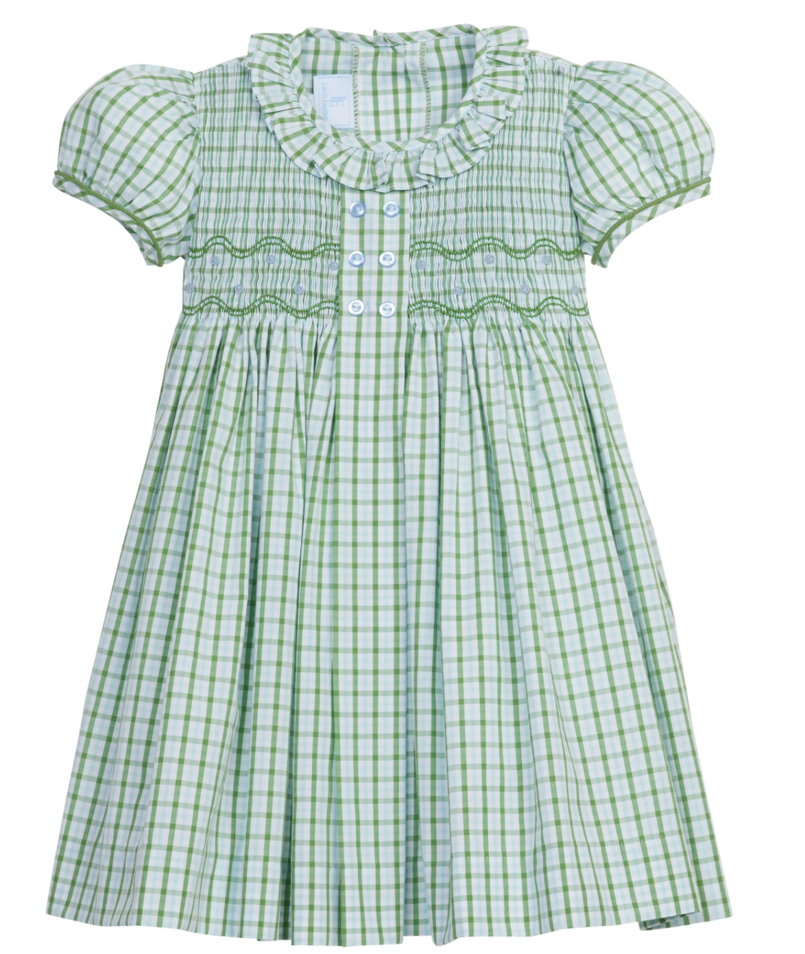 Smocked Bridget Dress - Leland Plaid