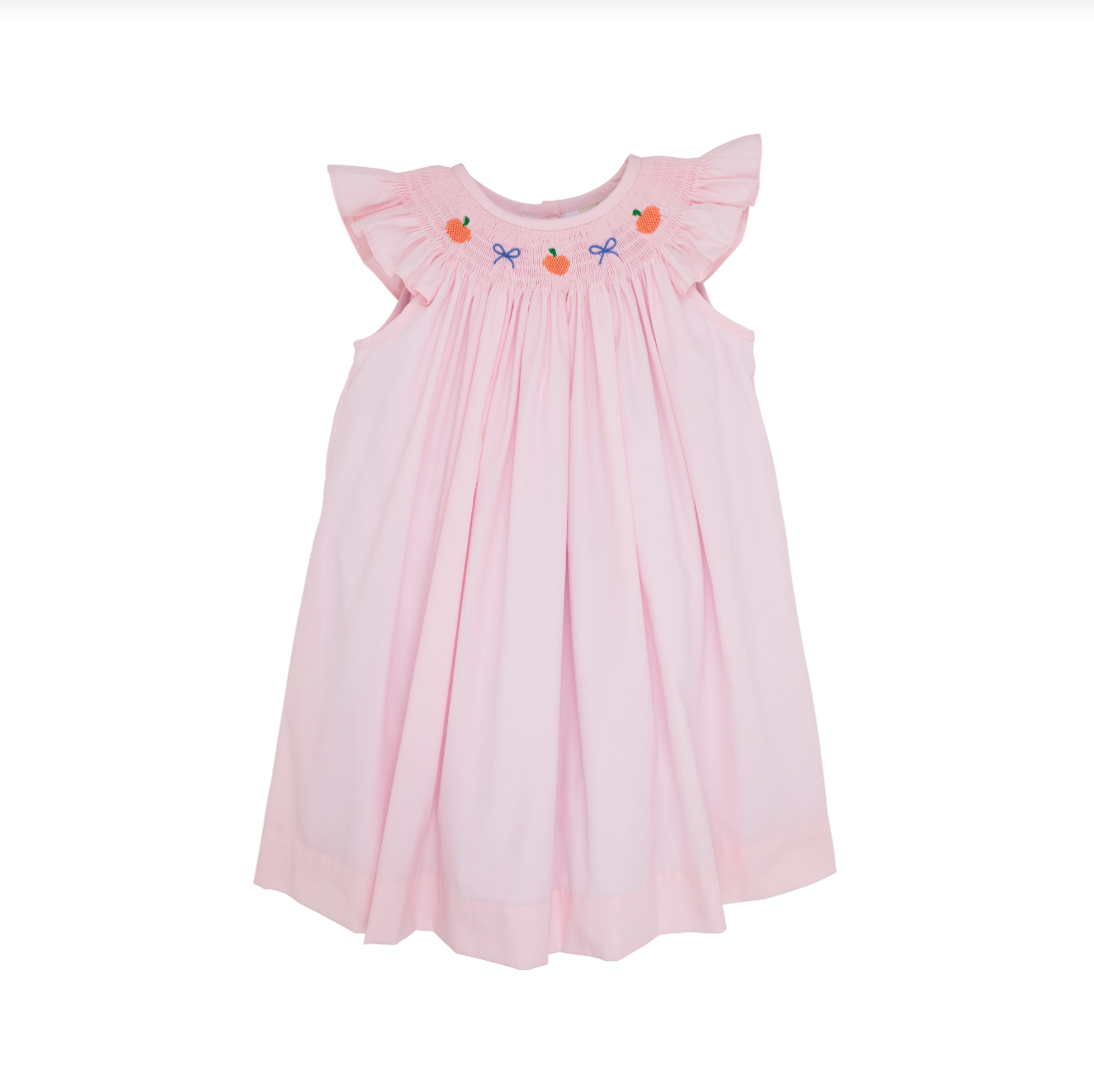 Sandy Smocked Dress Palm Beach Pink/Pumpkins