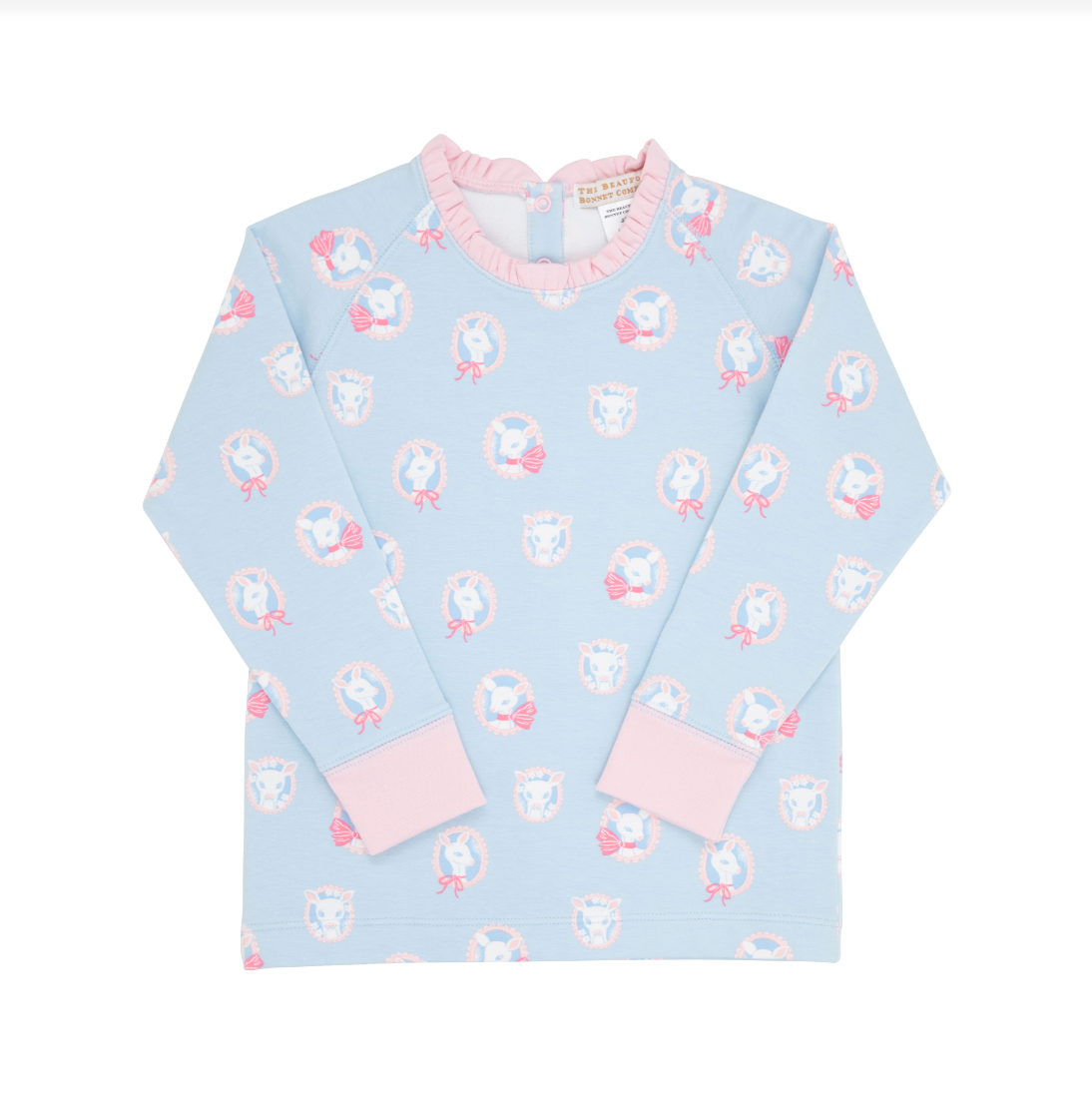 Cassidy Comfy Crewneck Dear Friends/Palm Beach Pink