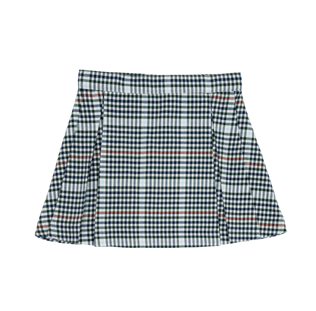 Parsons Pleated Skirt Highgate Houndstooth