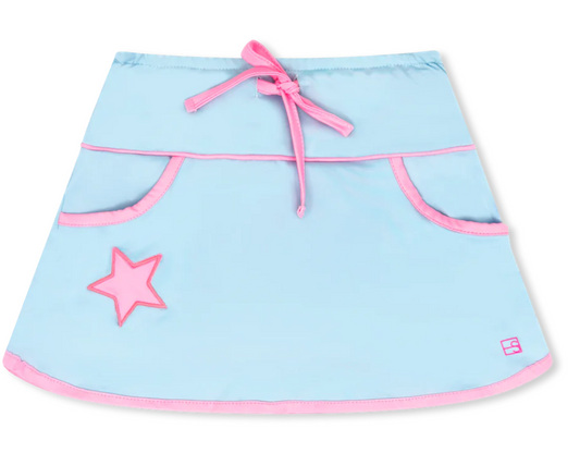 Tiffany Skort Cotton Candy Blue And Flamingo Pink Star