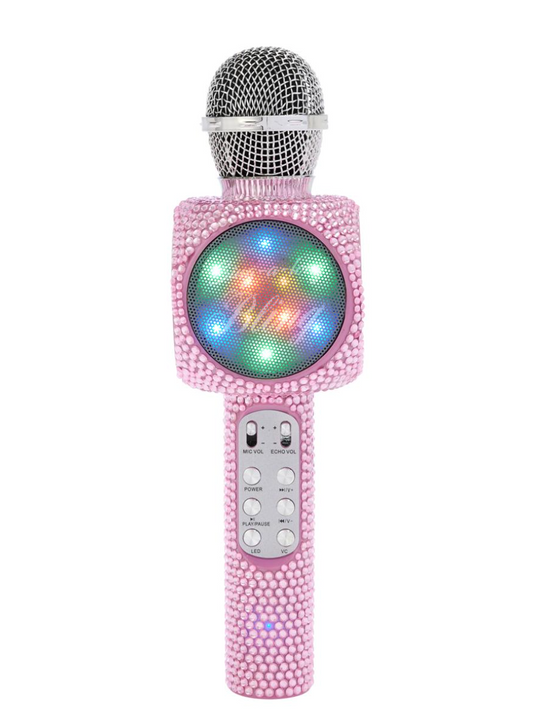 Sing Along Bling Karaoke Microphone- Pink