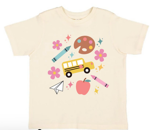 Back to School Doodle Short Sleeve T-Shirt