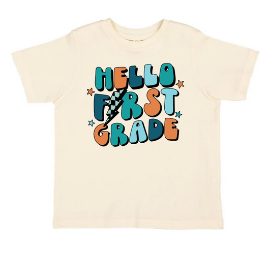 Hello First Grade Short Sleeve T-Shirt