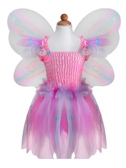 Butterfly Dress With Wings And Wand