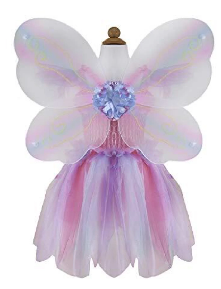 Butterfly Dress With Wings And Wand