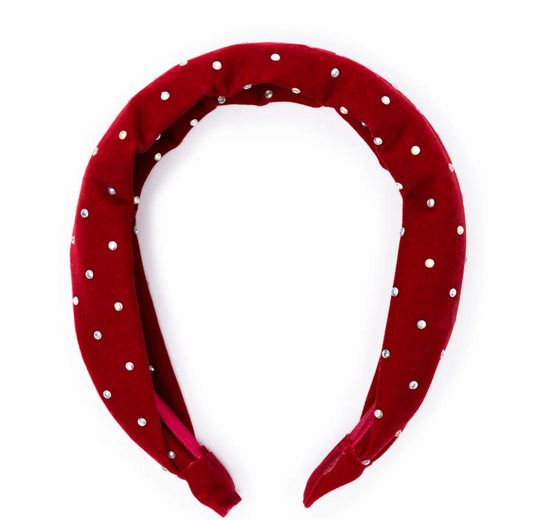 Sparkle Red Velvet Headband