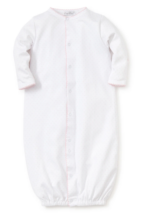 Dots Print Converter Gown Pink/White