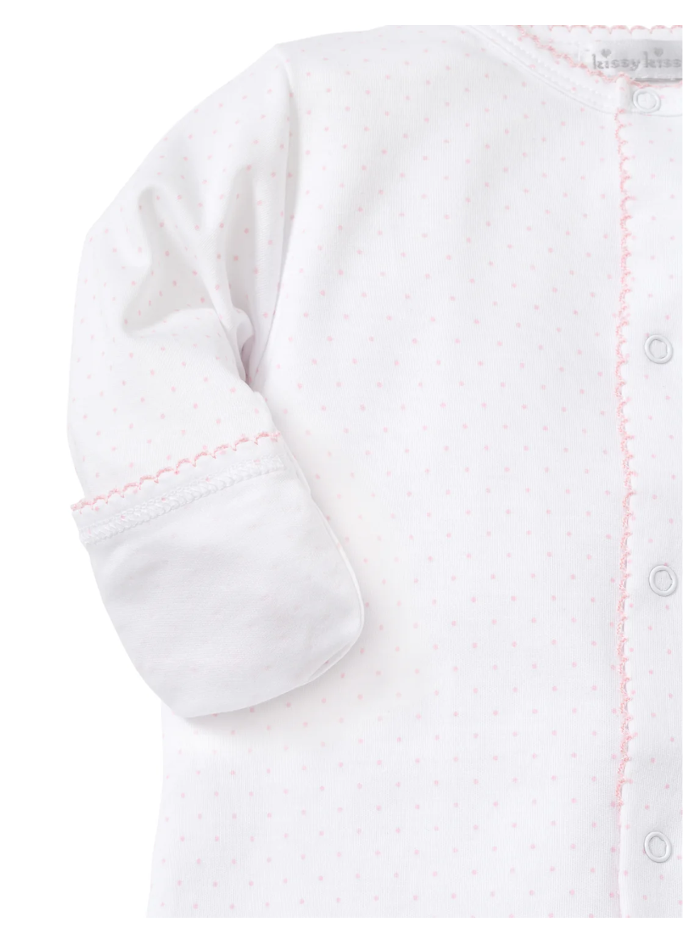 Dots Print Converter Gown Pink/White