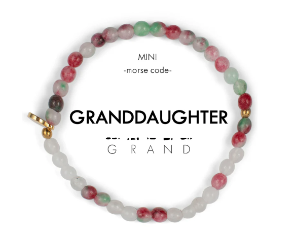 Mini Morse Code Bracelet - Granddaughter