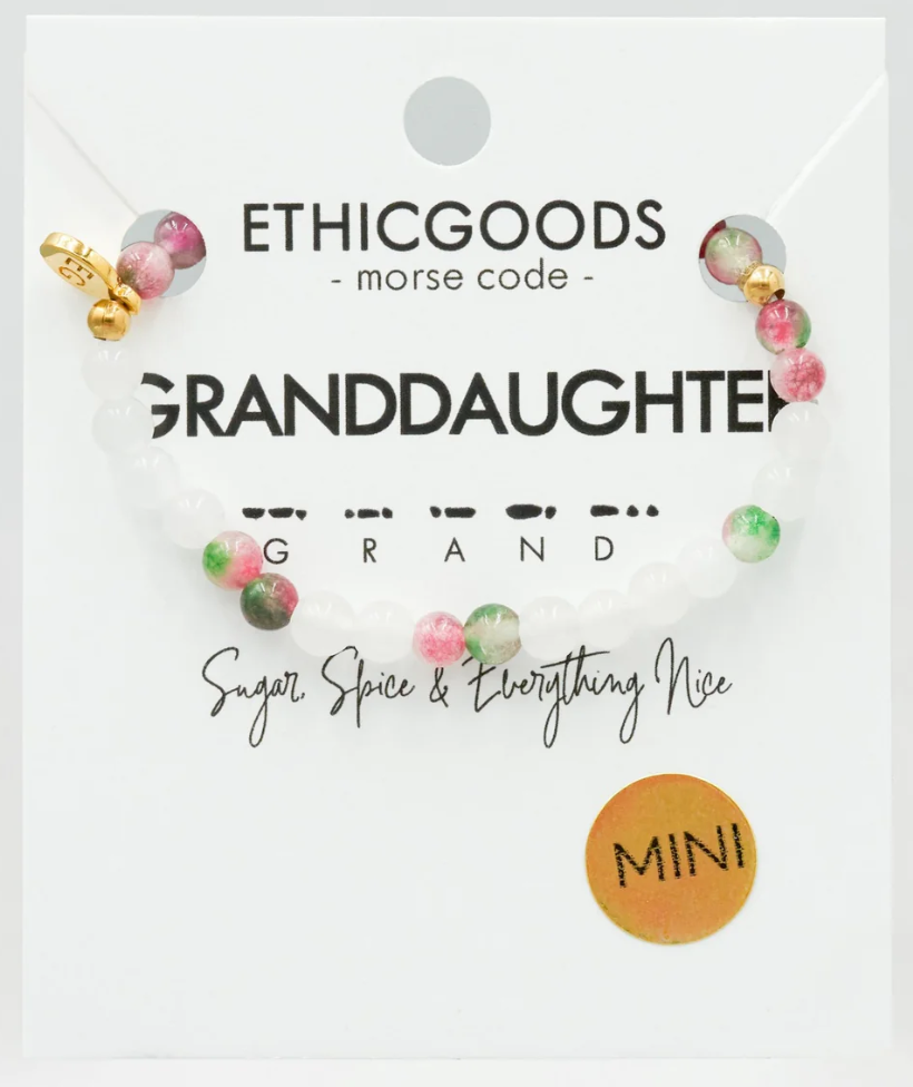 Mini Morse Code Bracelet - Granddaughter