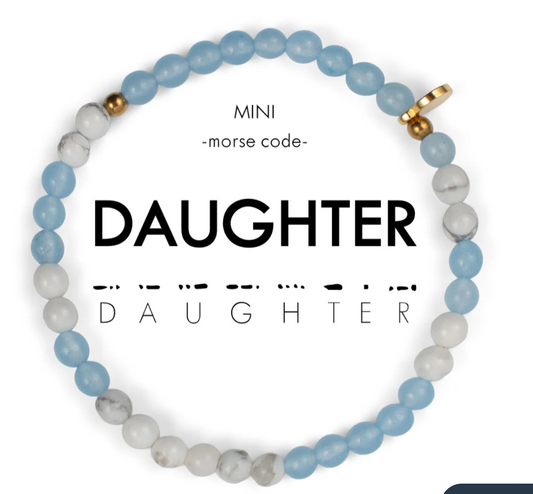 Mini Morse Code Bracelet - Daughter