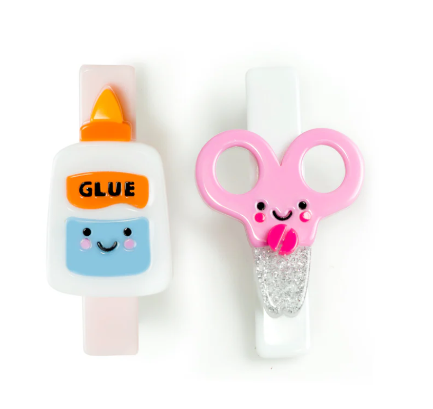 Scissors And Glue Hair Clips