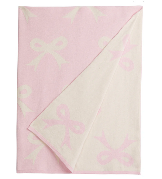 Nursery Blanket Pink Bow