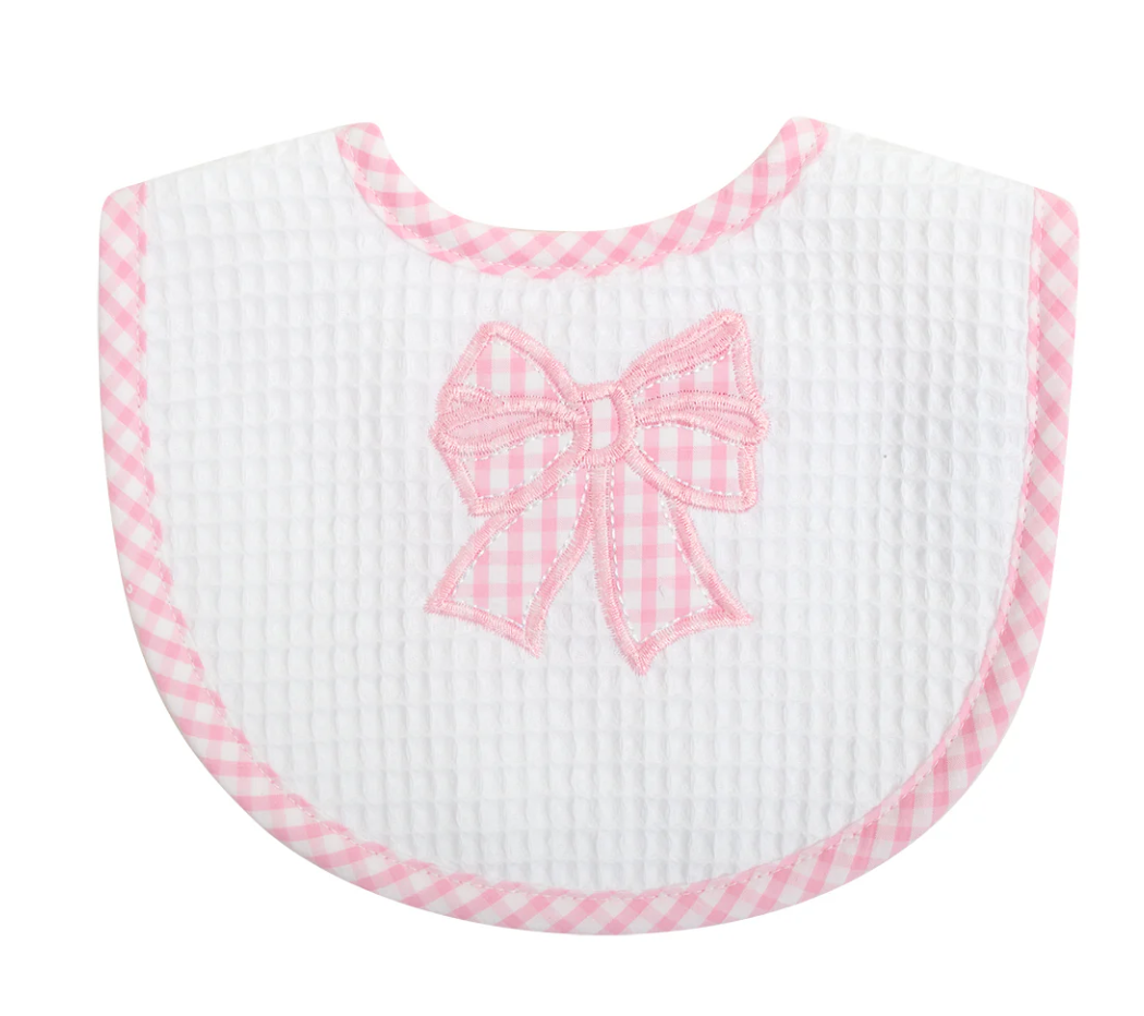 Pink Bow Bib