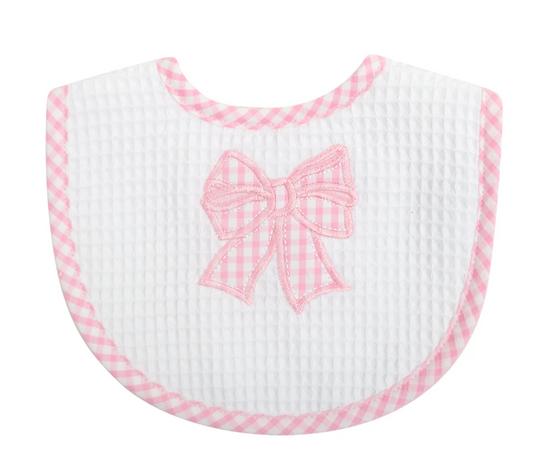 Pink Bow Bib