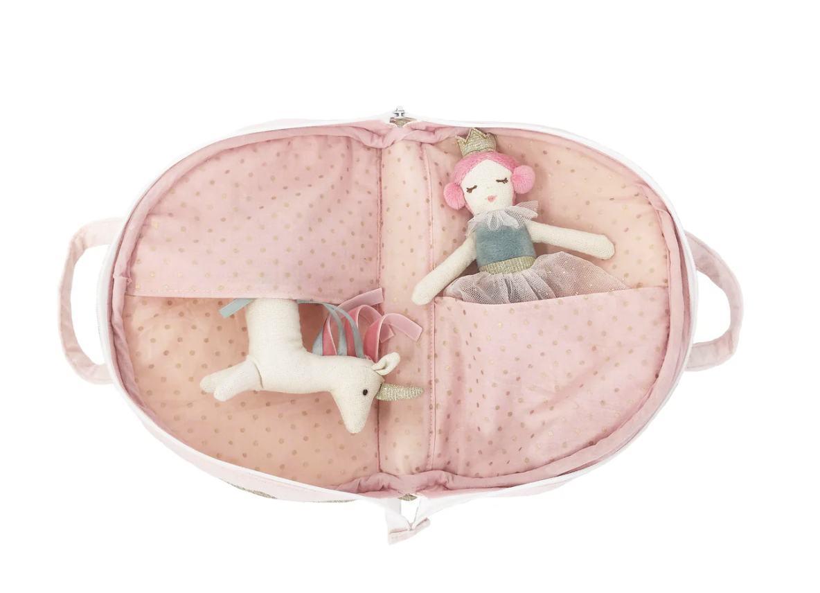 Rainbow Play Purse And Doll Set