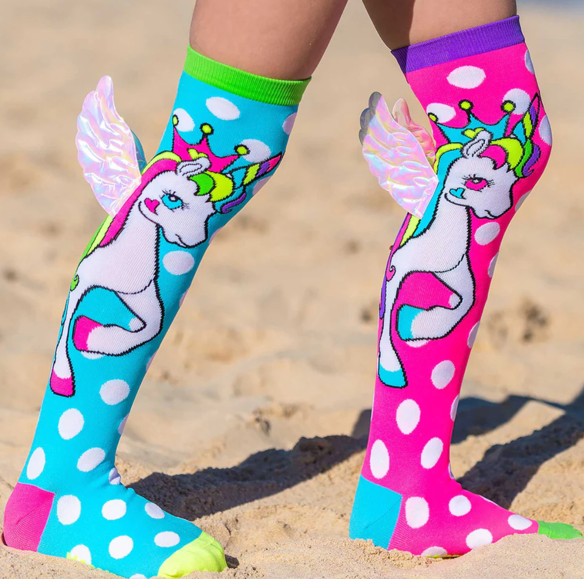 Flying Unicorns Socks with Wings