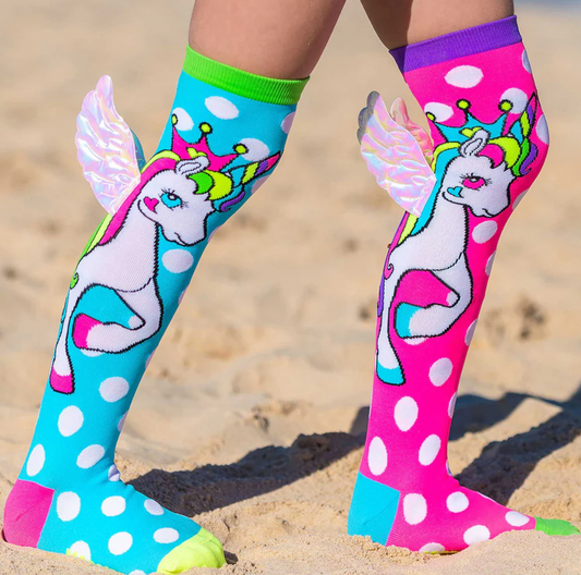 Flying Unicorns Socks with Wings