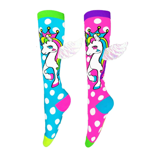 Flying Unicorns Socks with Wings