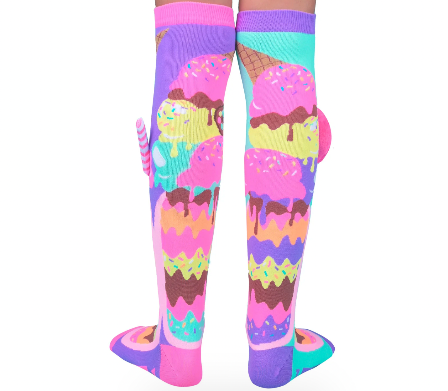 Milkshake Socks with Donut and Straw