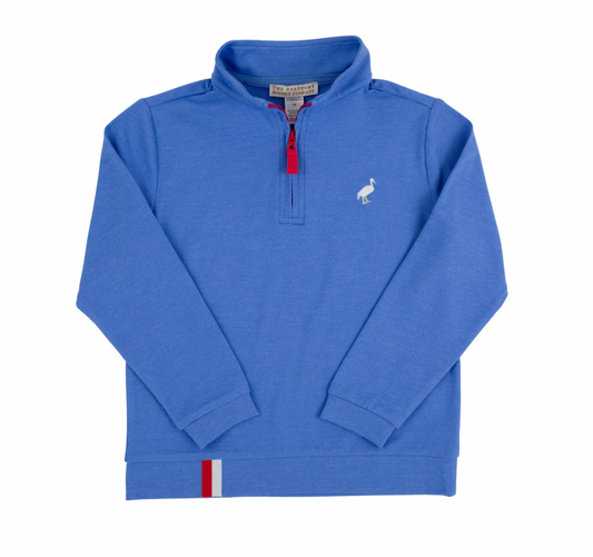 Prepletic Hayword Half Zip Barbados Blue/Richmond Red