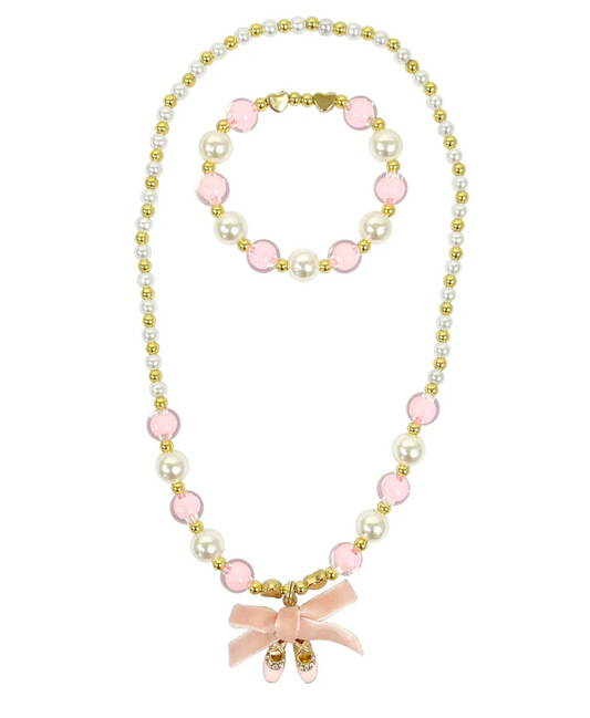 Ballerina Necklace and Bracelet Set