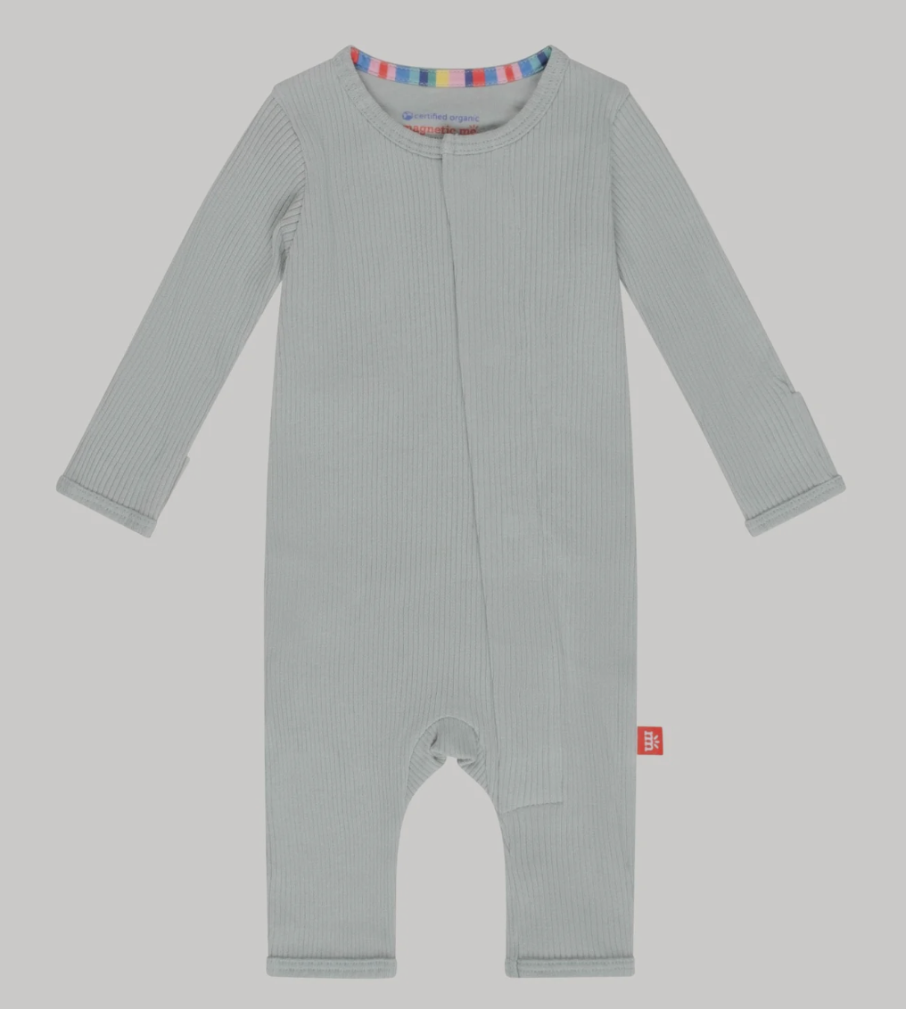 Mist Ribbed Magnetic Coverall