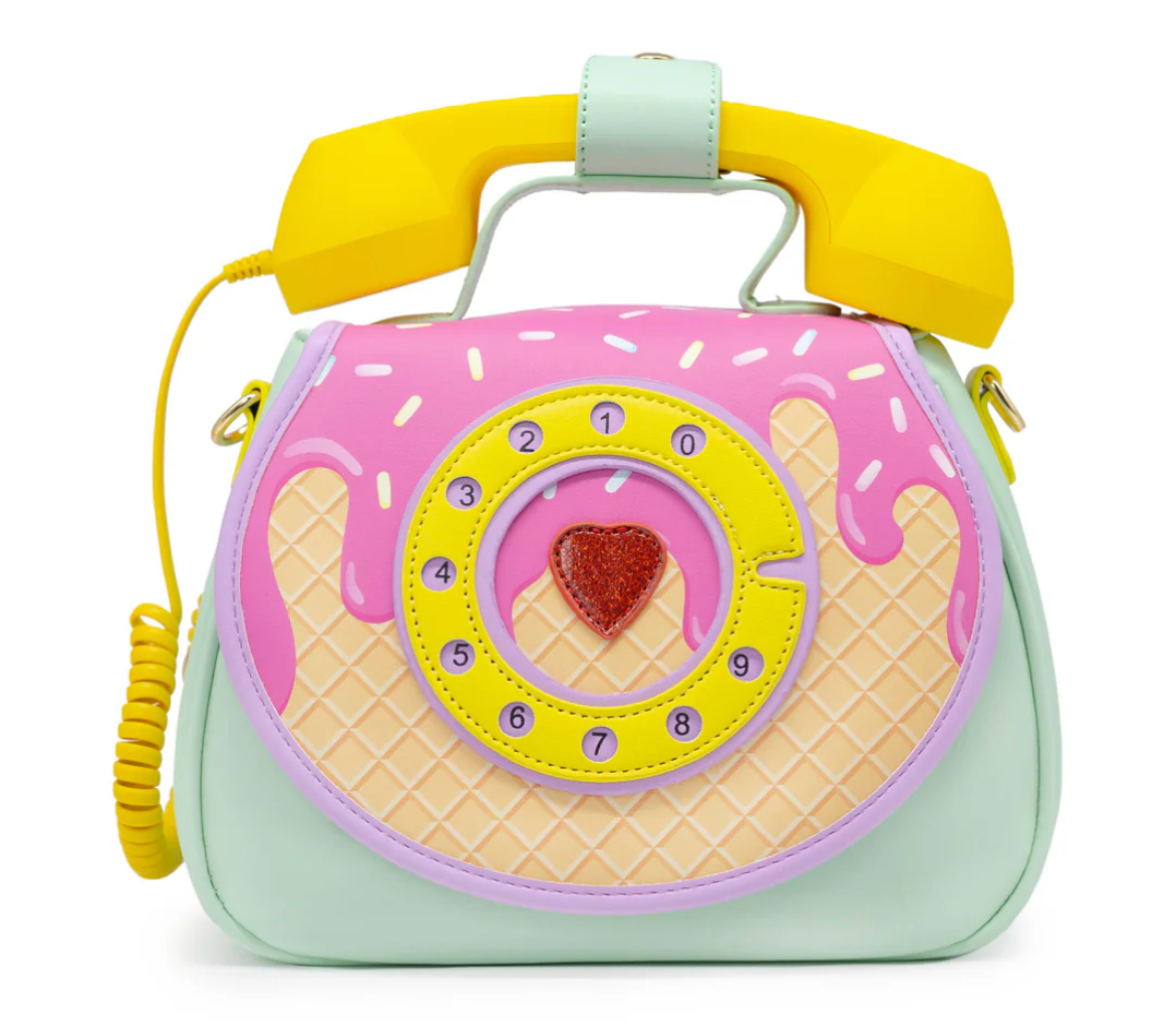 Ring Ring Phone Convertible Handbag - Ice Cream