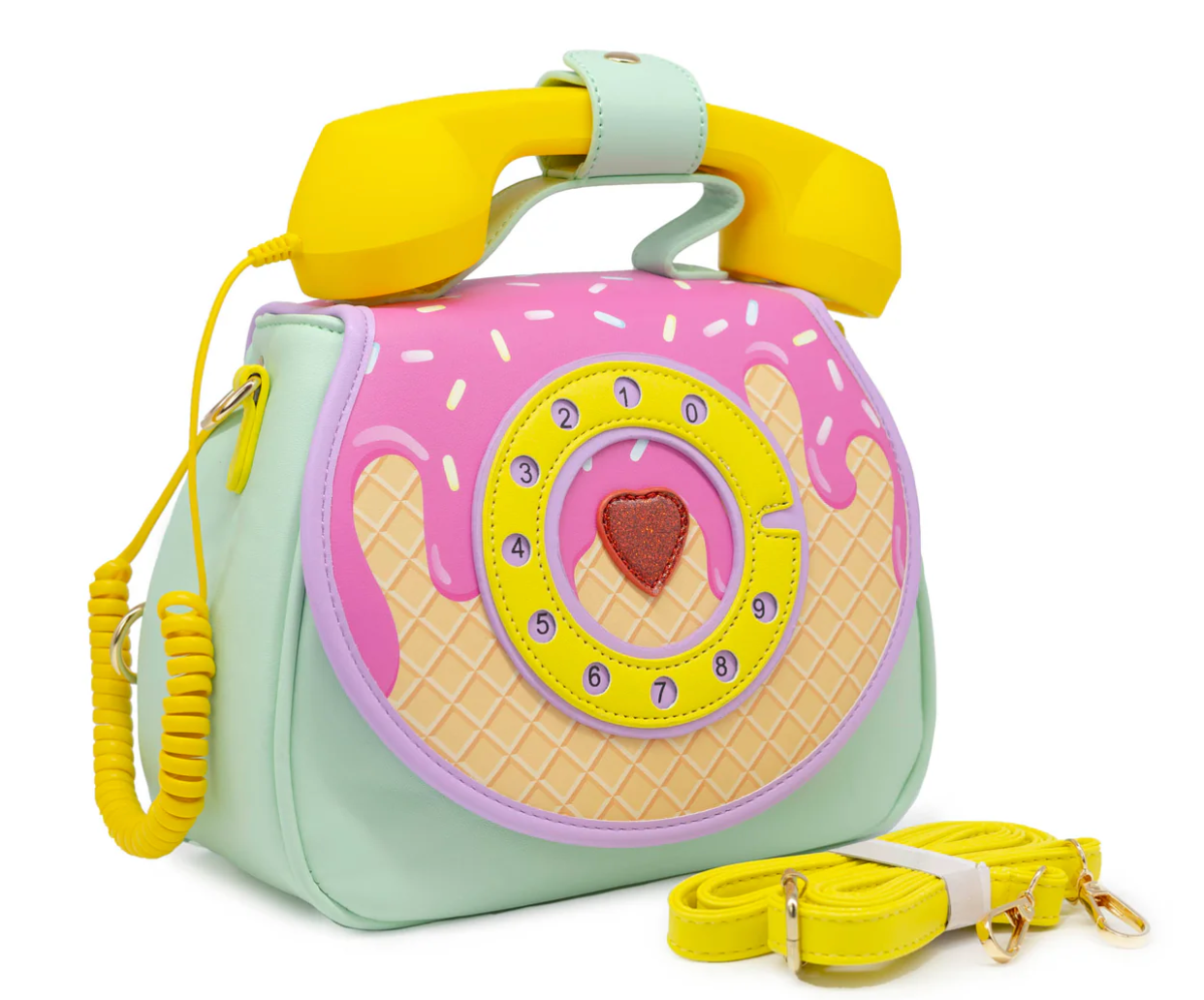 Ring Ring Phone Convertible Handbag - Ice Cream